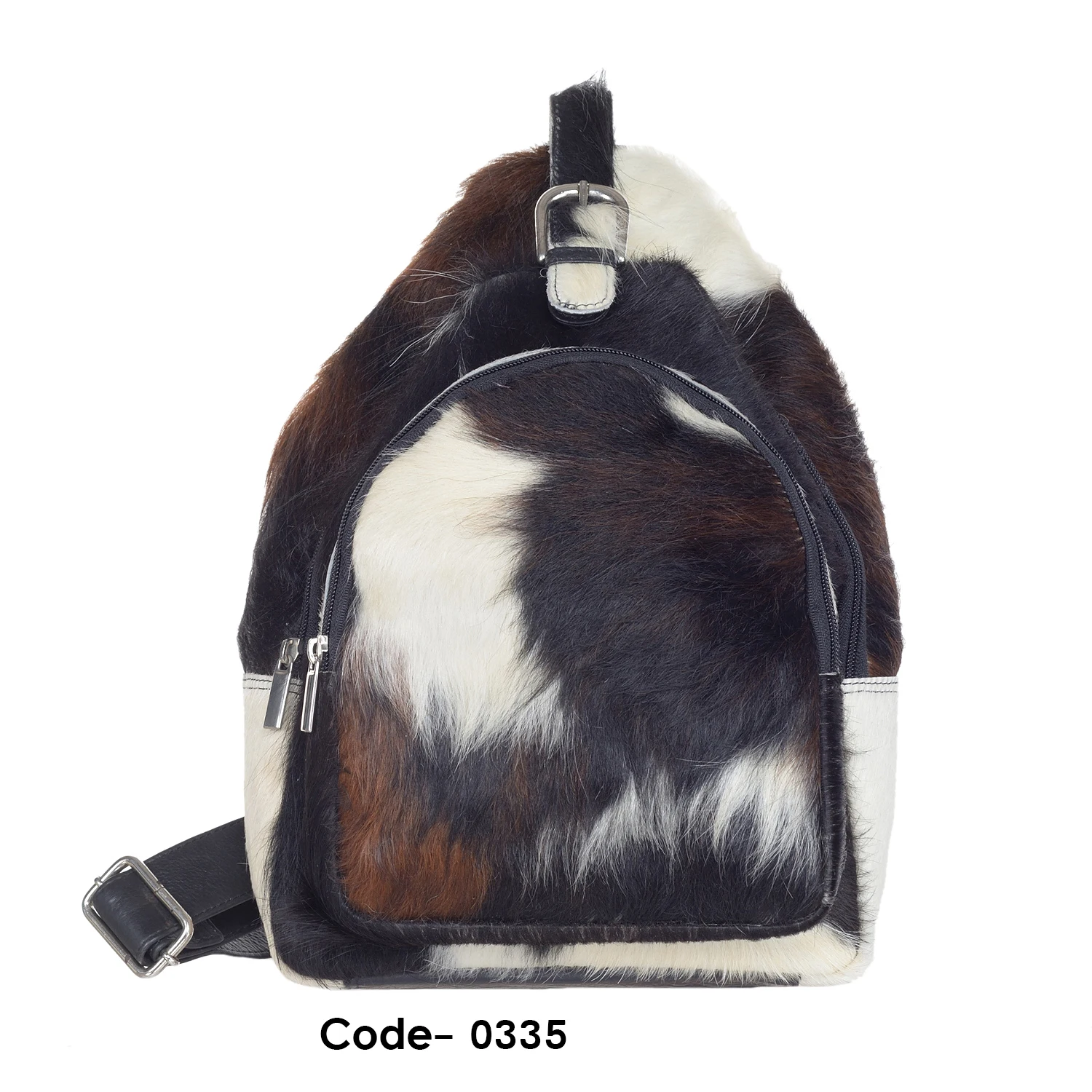 Wholesale 2024 New Luxury Jersey Cow Real Natural Hair on Fur Leather School Travel Backpack Laptop Bag Supply Indian Exporter