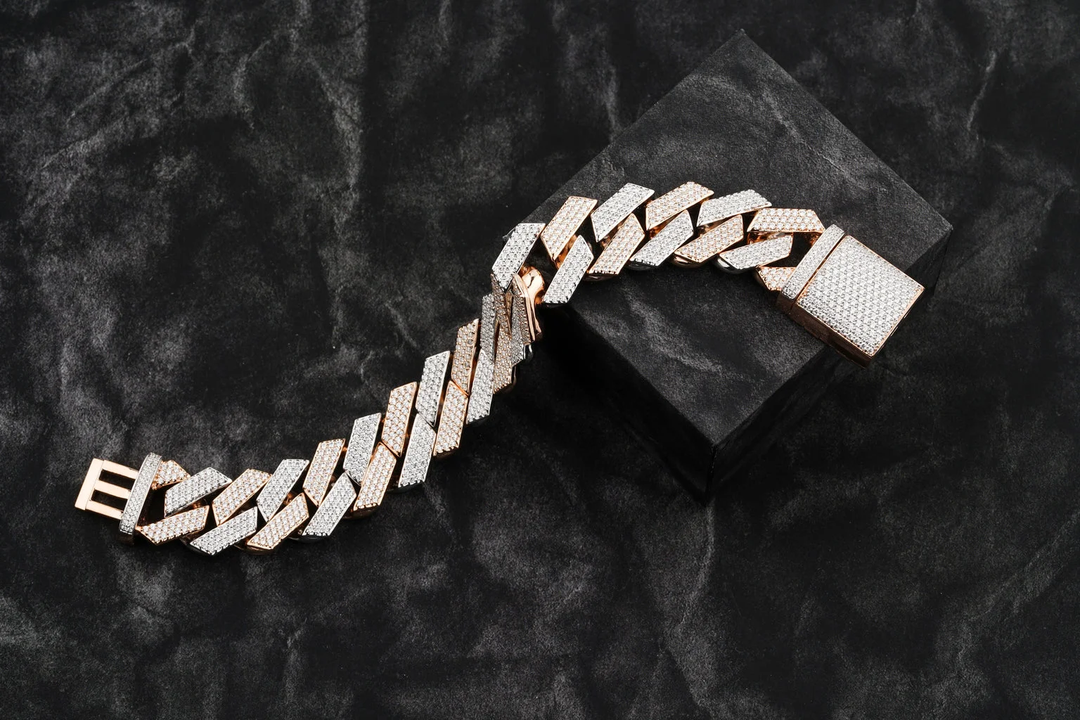 Top Notch Fine Jewelry Collection 20mm Prong Set Moissanite Studded Hip Hop Cuban Bracelet at Affordable Prices