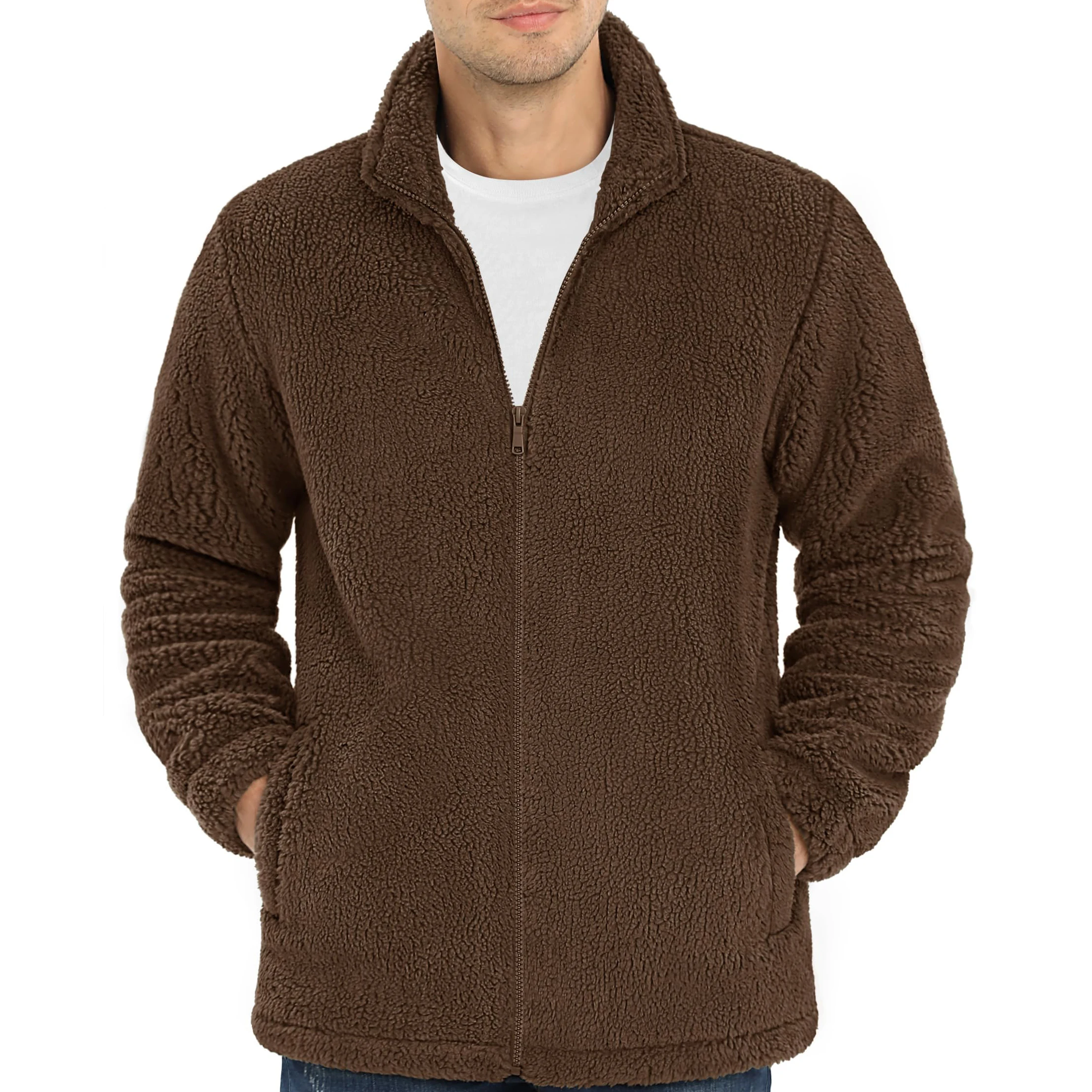 Polar Fleece Sherpa jackets Warm winter wear unique design heavyweight top demanded breathable Sherpa Fleece Jackets For Winters