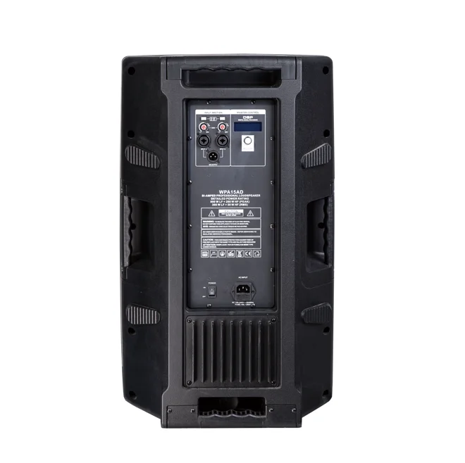 professional audio 350+50W Class D Portable DSP Active Digital Plastic Speaker Box MBB15AD For Home Outdoor Karaoke