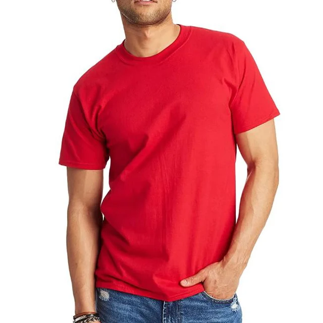 Superior Quality Customized logo best material Red color Men T-Shirt New Model bestselling cheap price Men T-Shirts