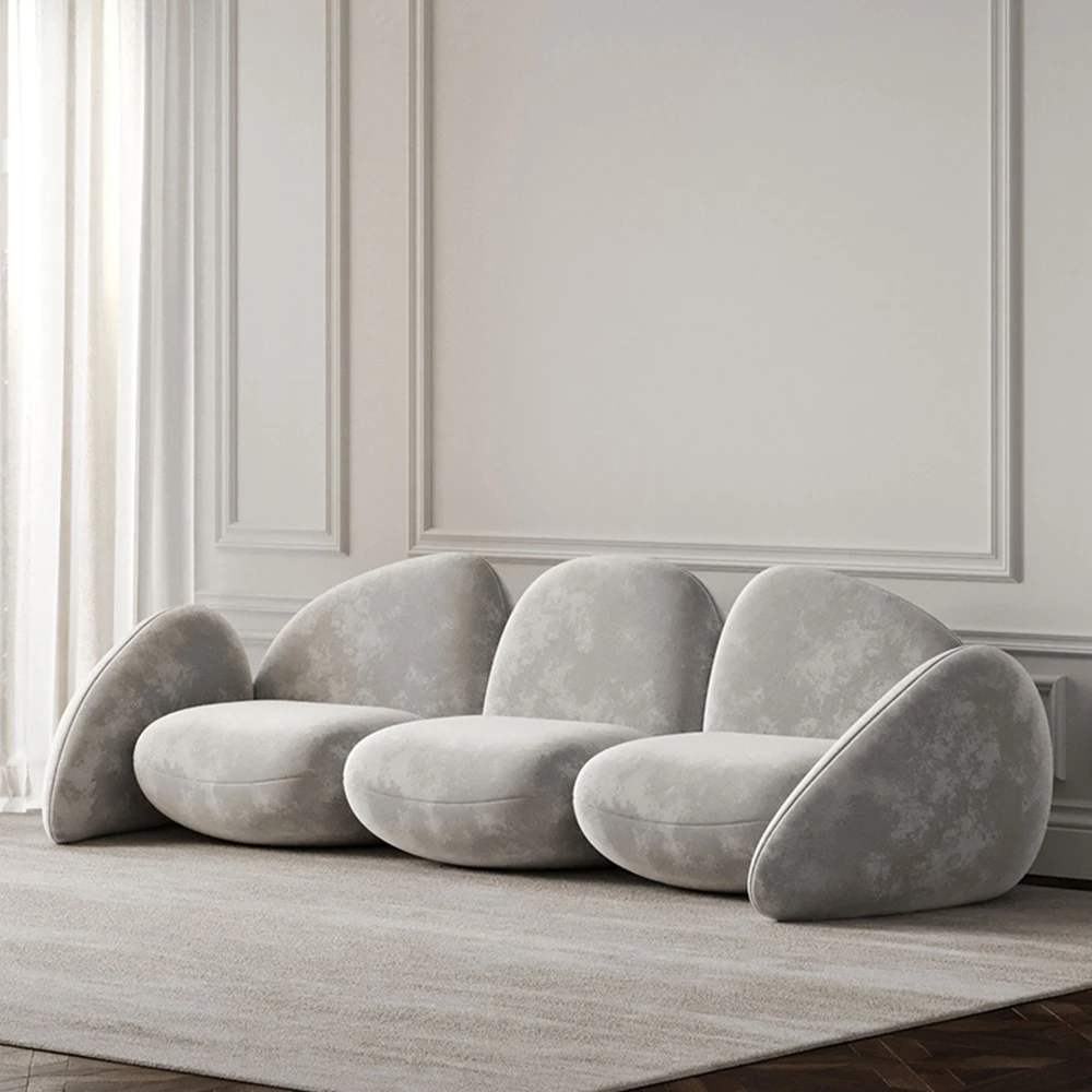 Clifford Velvet Modern Fabric Sofa Green Interior 2/3 Sofa Special Deign Modular Sofa in Multi Color