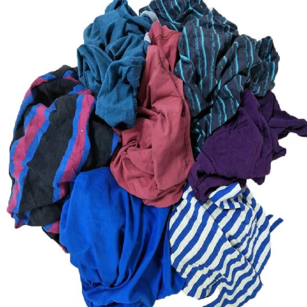 Fabric Waste Cotton Absorption Ability Recycling Industrial Multi Color Cheap Price Cutting Waste Of Knit Fabrics For Sale