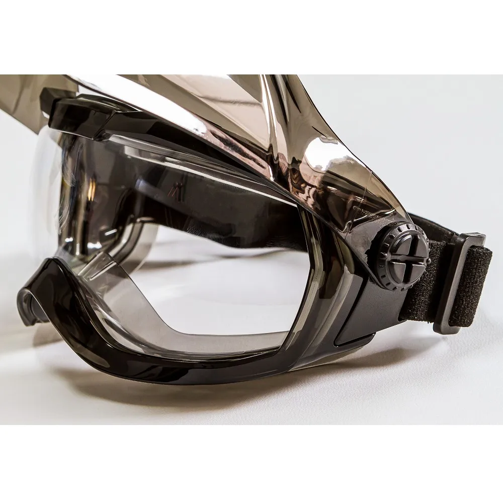 Protective Face Shield with Browguard and Safety Goggle Mask Designed for Heavy-Duty Industrial Use
