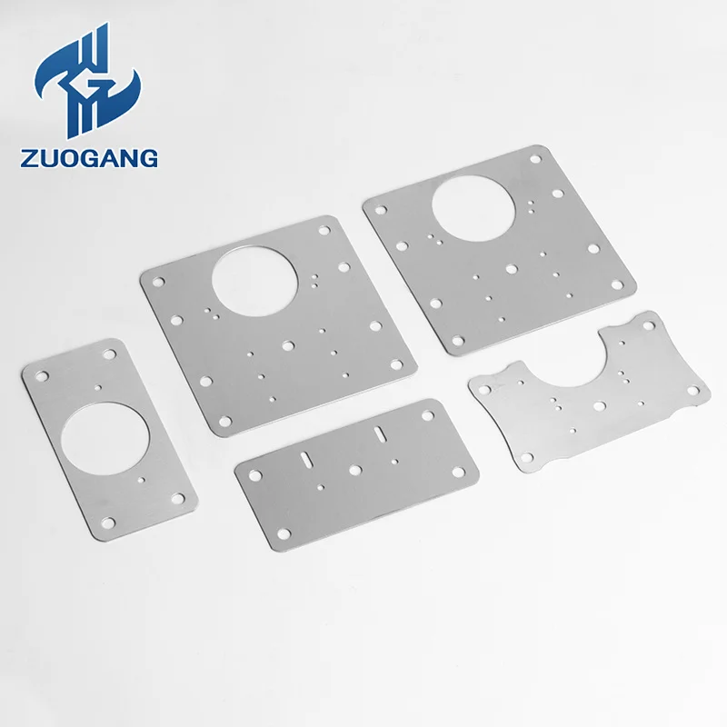 Zuo Gang Furniture Stainless Steel Hinge Side Mounting Repair Piece for Kitchen Cupboard Stainless Steel Hinge Repair Plates