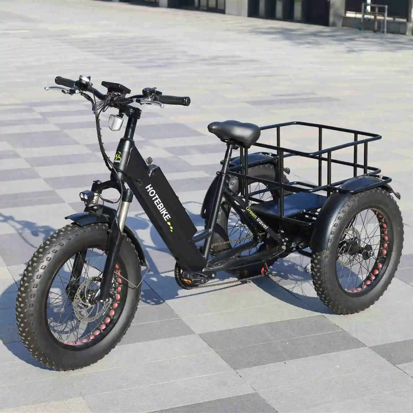 HOTEBIKE cargo bike made in zhuhai China  electric cargo bikes e delivery cargo urban family long tail carriage bicycle