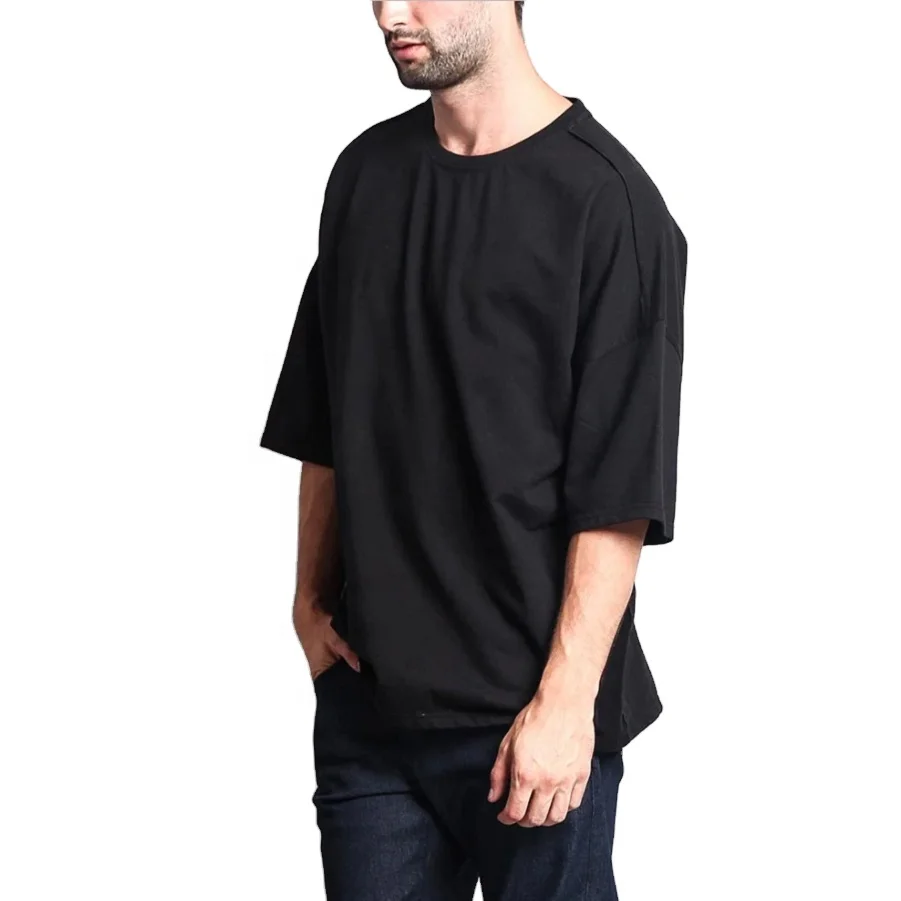 Over Size Thick Collar Heavyweight Blank T-Shirt Custom Cotton 200 GSM Plain Oversized T shirt Good quality and low price
