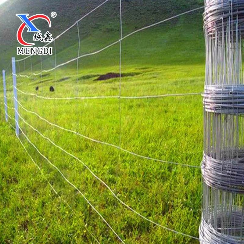 Hot dipped Galvanized Farm Husbandry Guard Field Fixed Knot Fence Wire Mesh For Sale