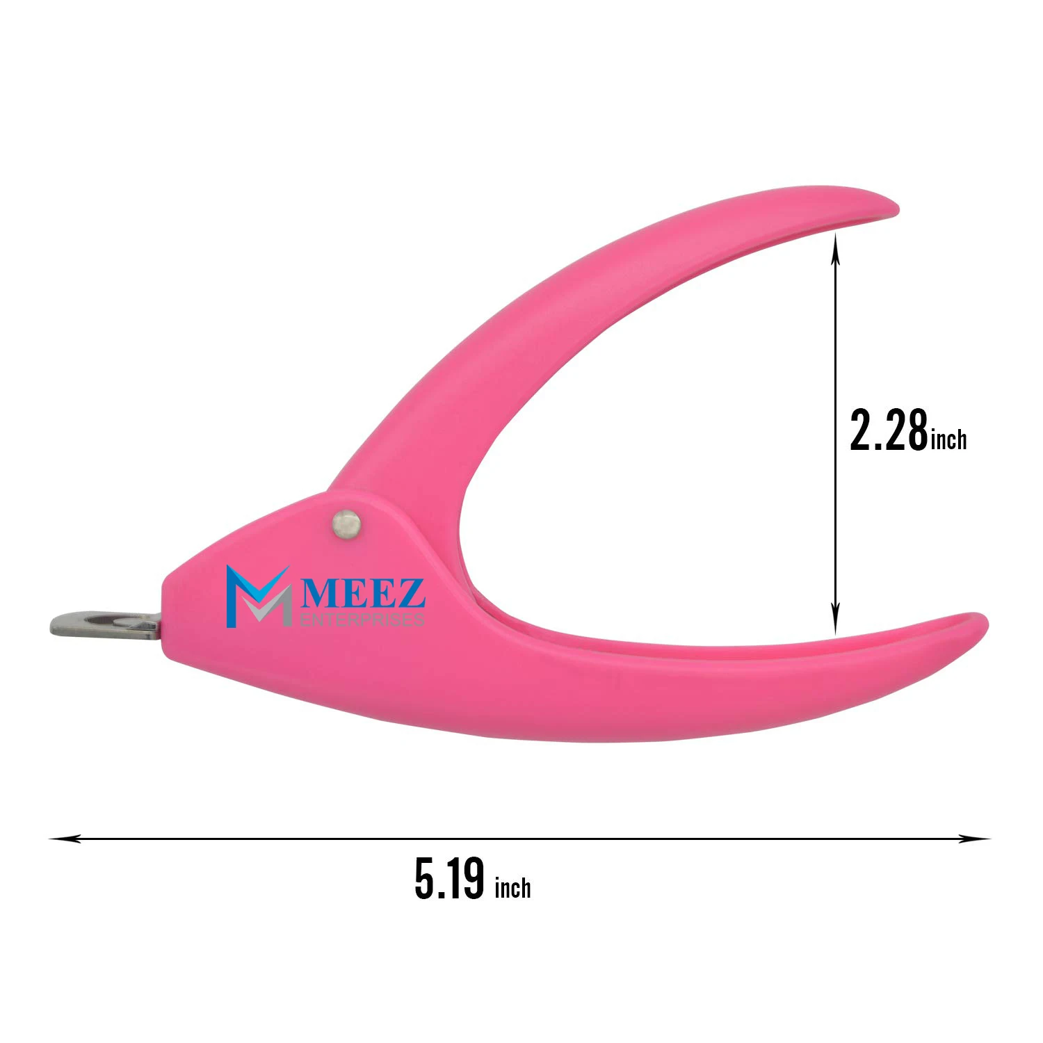 Professional Nail Clippers For Acrylic Nails False Cutter Tip Clipper Nail Tip Trimmer Pink Color