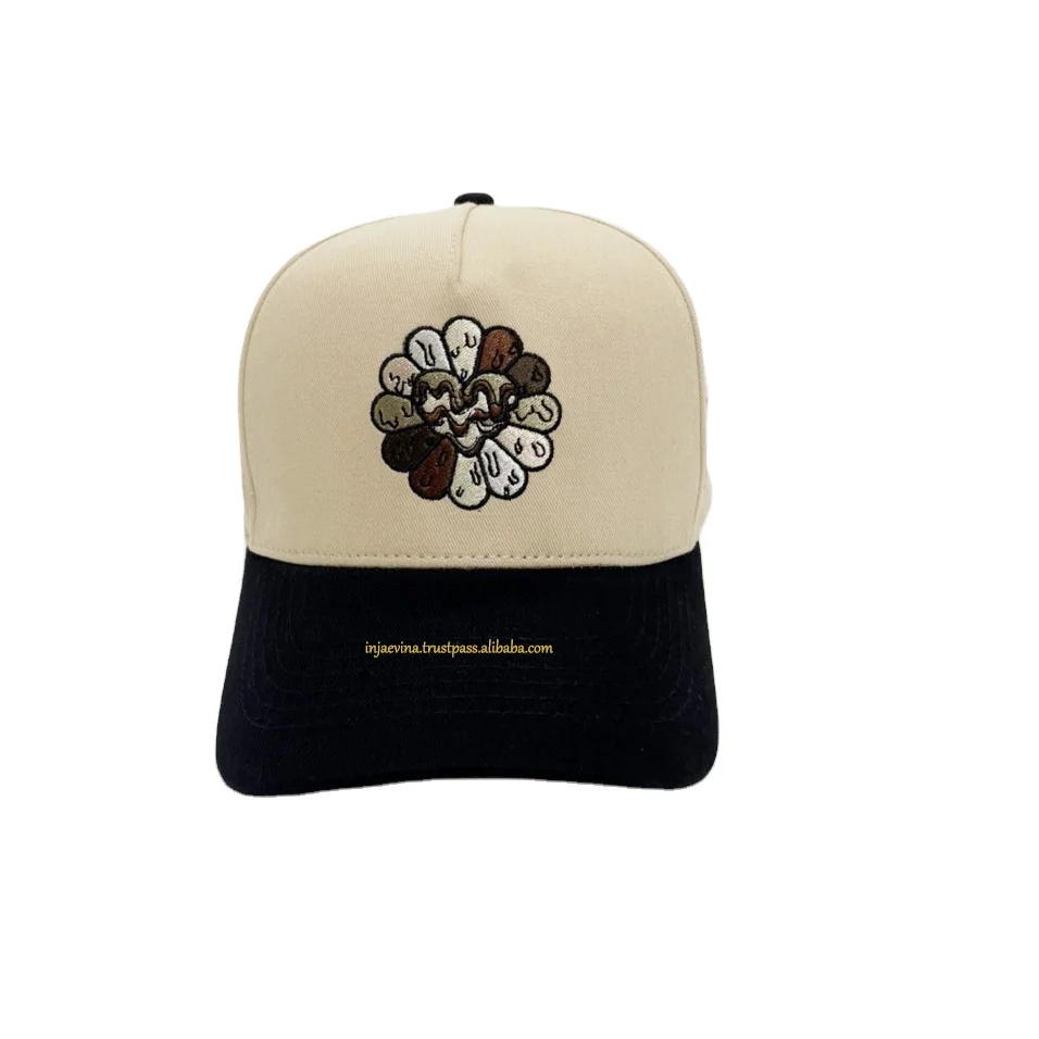 Wholesale Hot Trending Fashion Hat Baseball Caps 100% Cotton Fabric 5 Panel Custom Logo High Quality Custom Design Dad Hat
