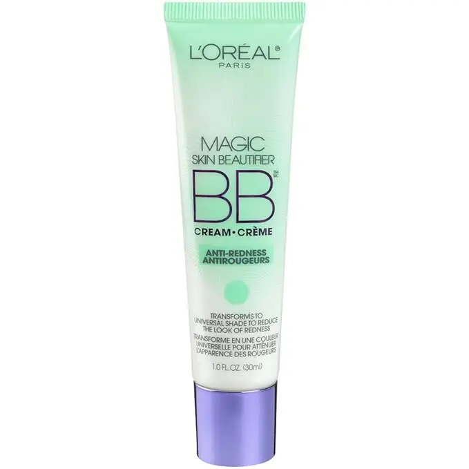 Loreal Paris Makeup Magic Skin Beautifier BB Cream Tinted Moisturizer, Anti-Redness, 1 fl oz, 1 Count
