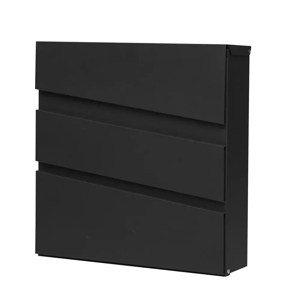 Modern Design Mailbox Wall Mounted Key Lock Apartment Stainless Steel Metal Post Office Aluminium Bag Letters OEM Building