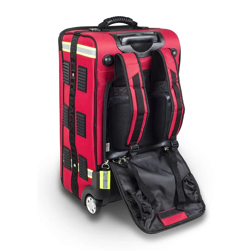 Emergency Therapy Trolley Wheeled Intubation Medical O2 Equipment Modular Bags Rolling Oxygen cylinder Emergency Bag with Wheels