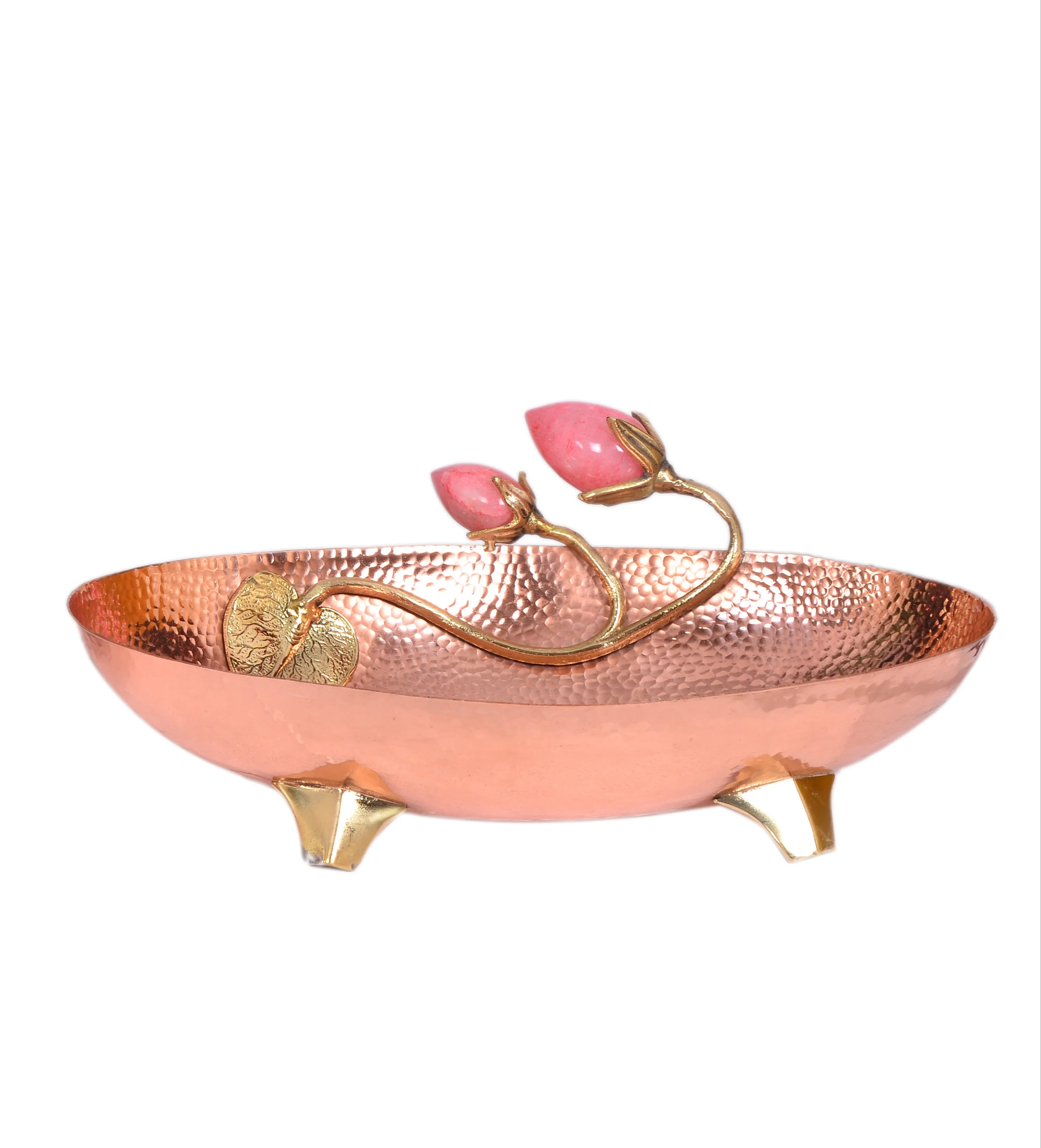 Latest Copper Food Serving Bowl High Quality Copper Bowl Kitchen Decorative Bowl Hammered Design  For Kitchen Serving