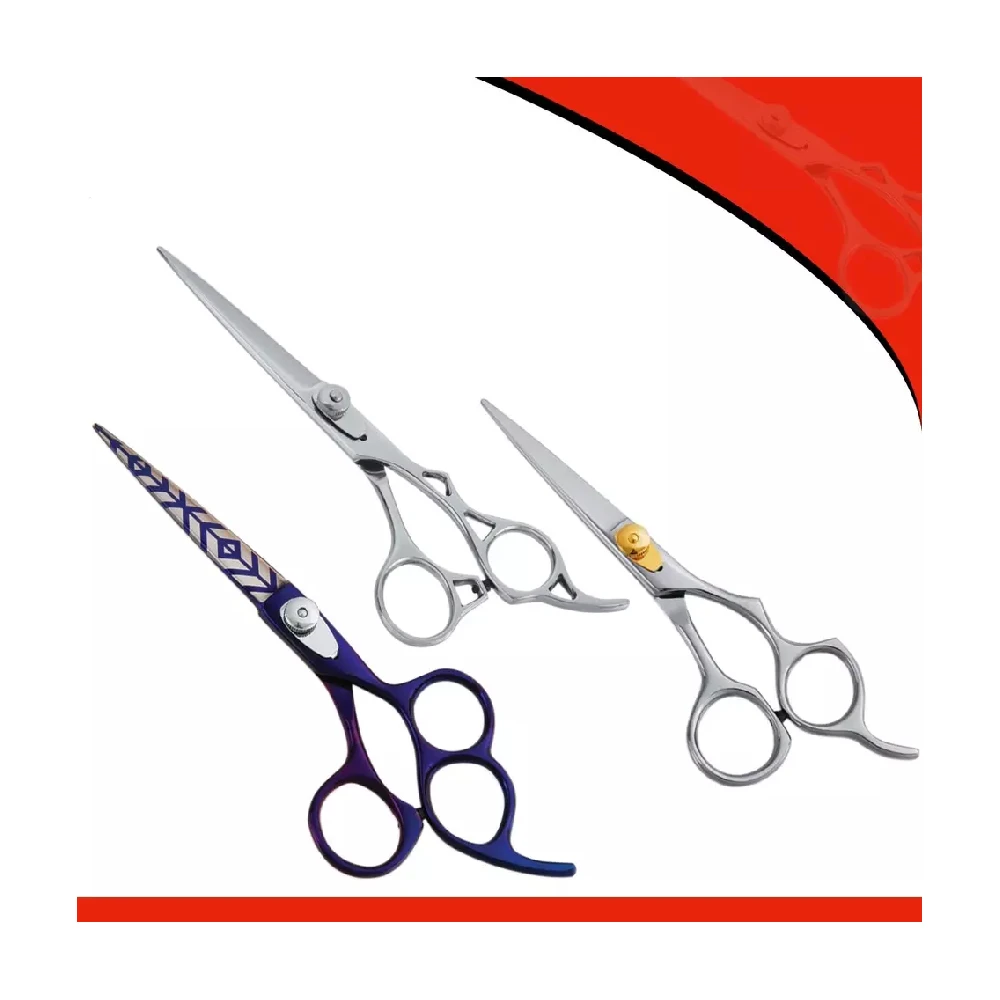 Hand-Sharpened Barber Shears with Ergonomic Handle Stainless Steel for Comfort and Precision