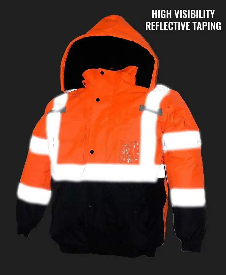Custom logo Printing Reflective Vest Night Vision Traffic Sport Clothing Led Light Jacket Reflective Jacket