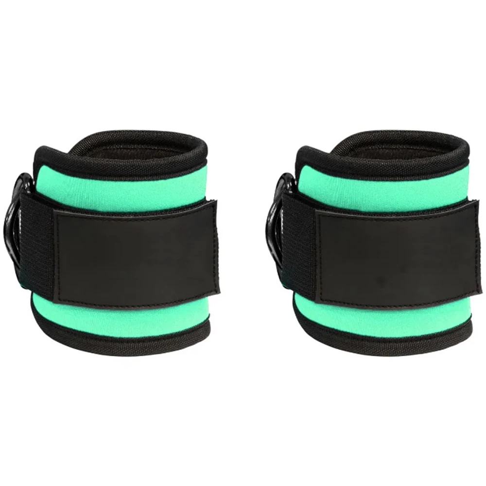 Adjustable Neoprene Support Ankle Cuffs Fitness Cable Machine Weight Lifting Straps with Ankle Straps