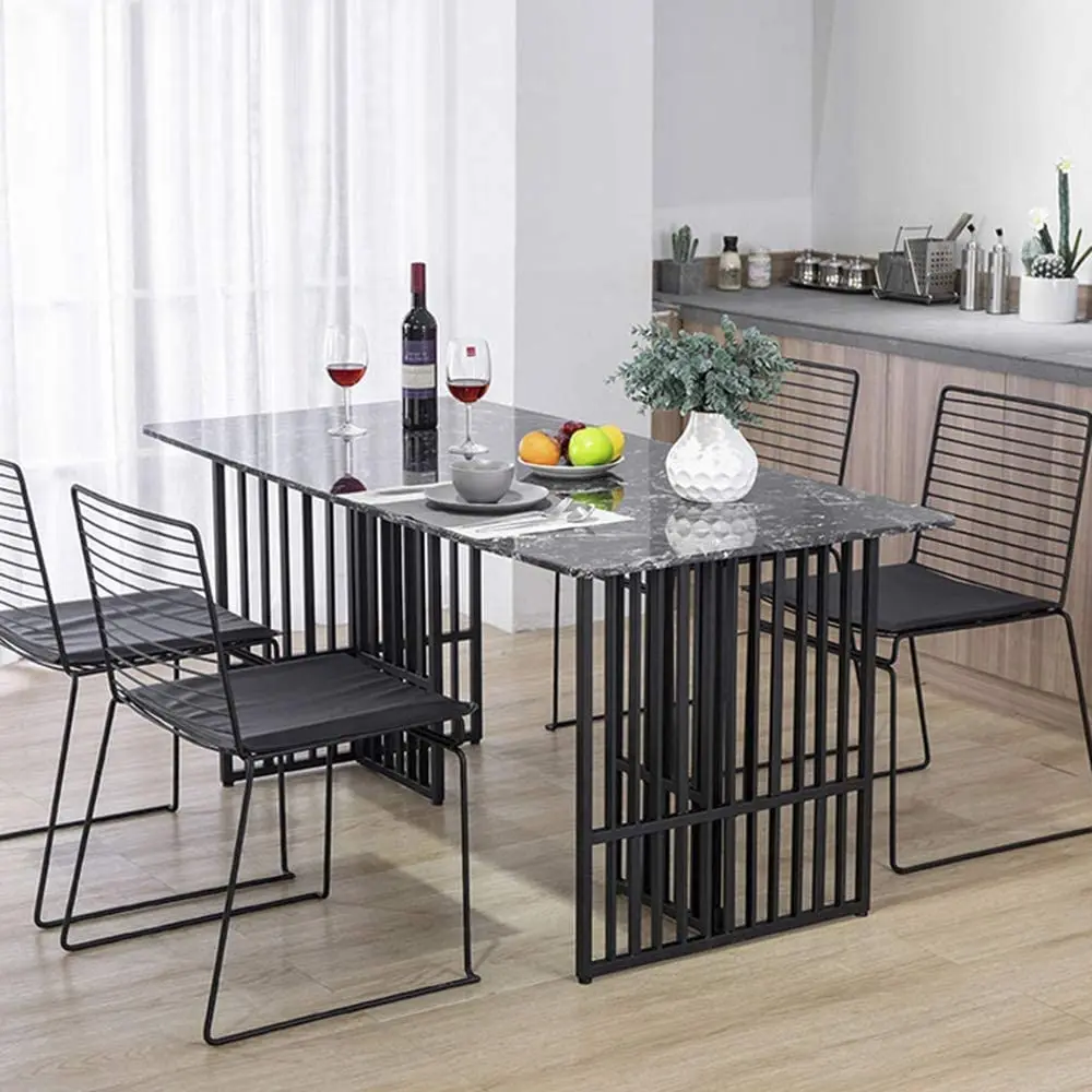 Furniture Table Legs Metal Dining Table Legs 1pcs Industrial Coffee Desk Legs Steel Pipe Feet for Kitchen Office Desk