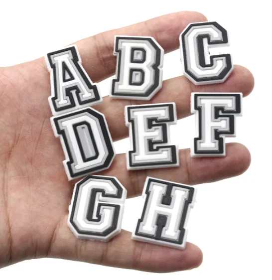 Высококачественные DIY 26 алфавитные слайдеры ручной работы, подвески, цифры, буквы, Кроксы, подвески, буквы, подвески для крокса