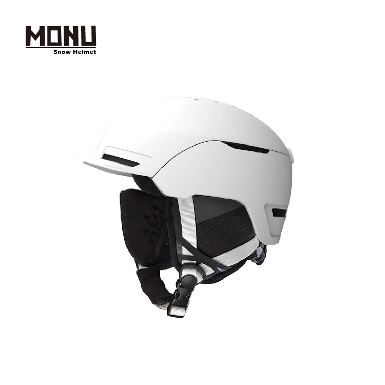 MONU NEW Wholesale Snow Sports Helmet With ECO recyclable ABS&PC Shell and Removable Ear Pads Skateboard Ski Helmet