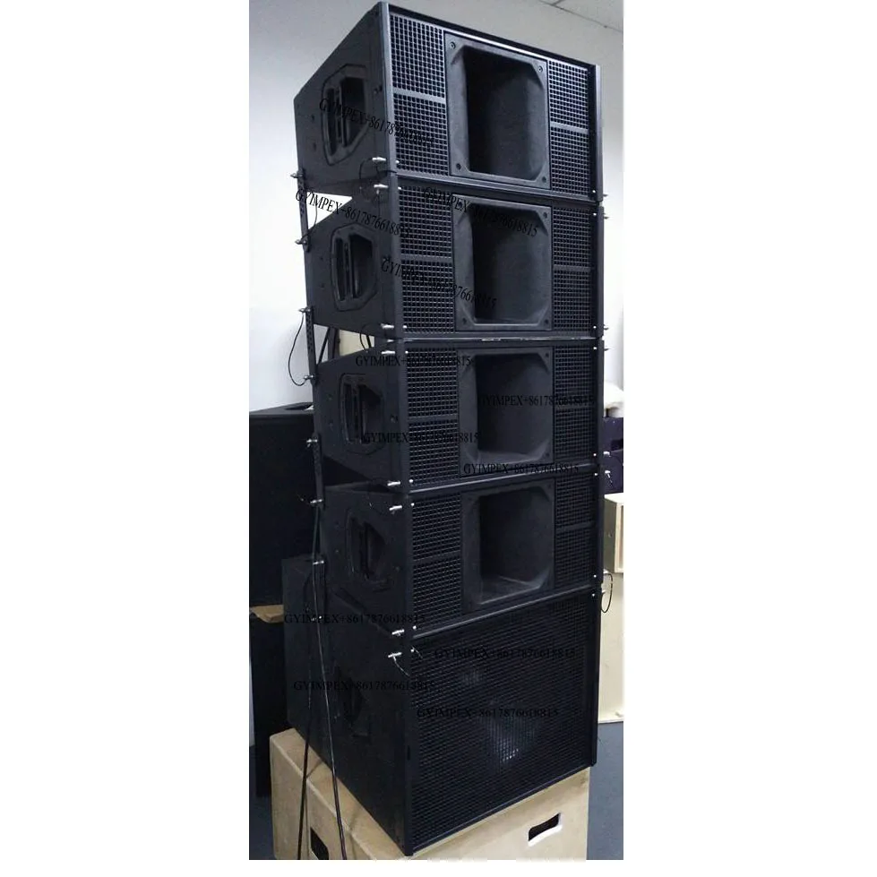 PRO Audio Dual 10 Inch Line Array Professional Audio Loudspeaker Double 10' PA Speaker for Dual 18 Inch Subwoofer