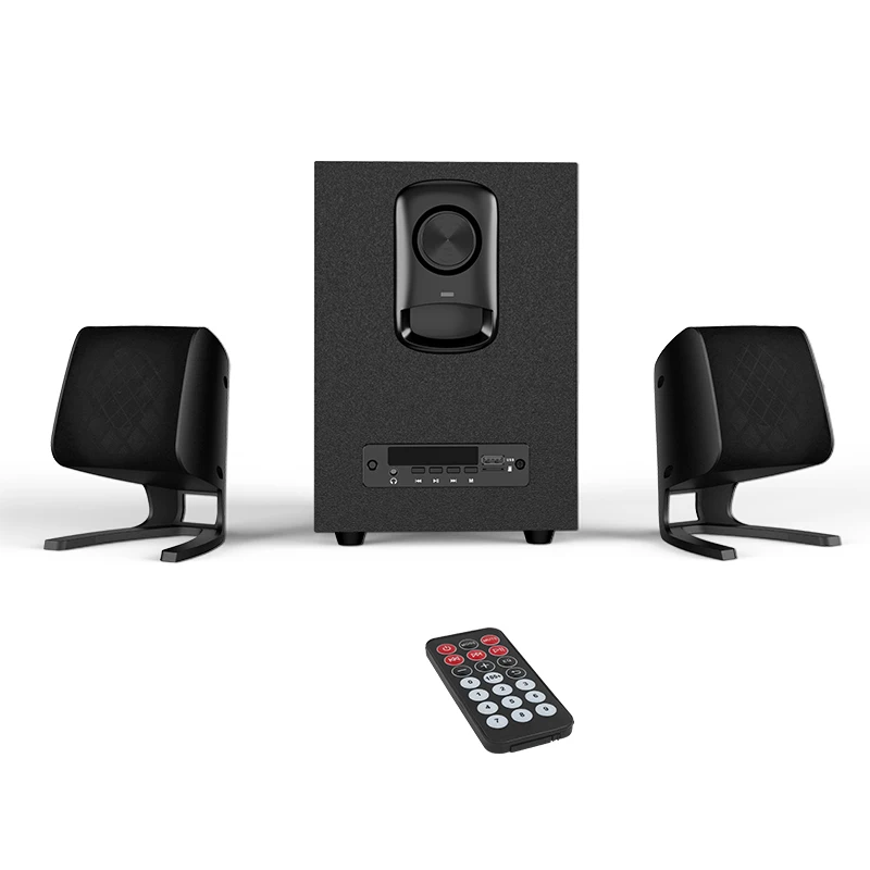 Audmic OEM  High Quality Professional Subwoofer 2.1 Multimedia Speaker Remote Control TF USB FM Speaker Equipment