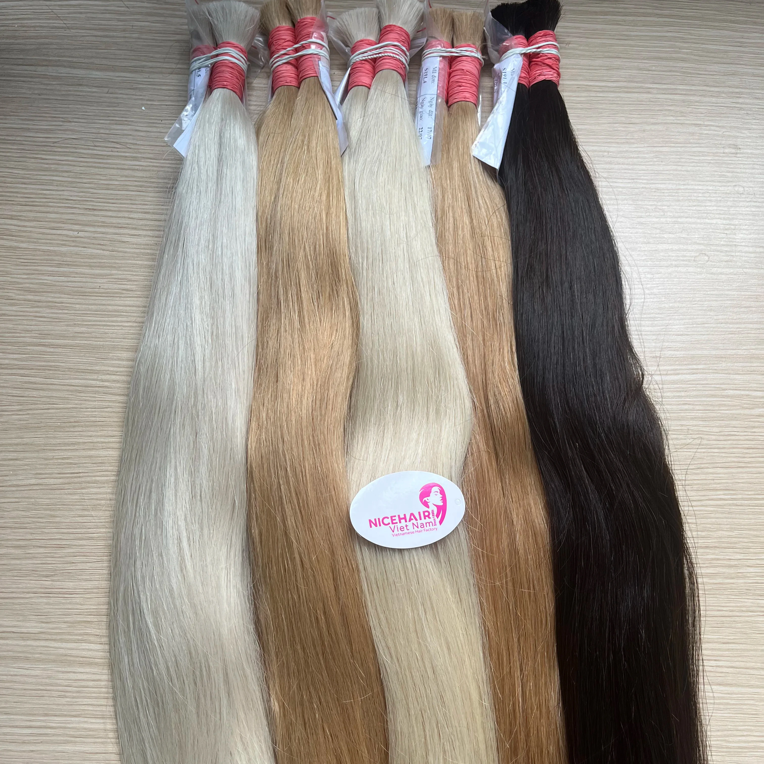 Bulk Hair Super Double Drawn Best Quality Thick Ends 100% Vietnam Hair Unprocessed From Vietnam Company