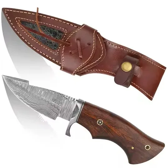 Cheap Price Damascus Knife Hunting Knife For Sale Prime Quality Top Selling Damascus Steel Fixed Blade