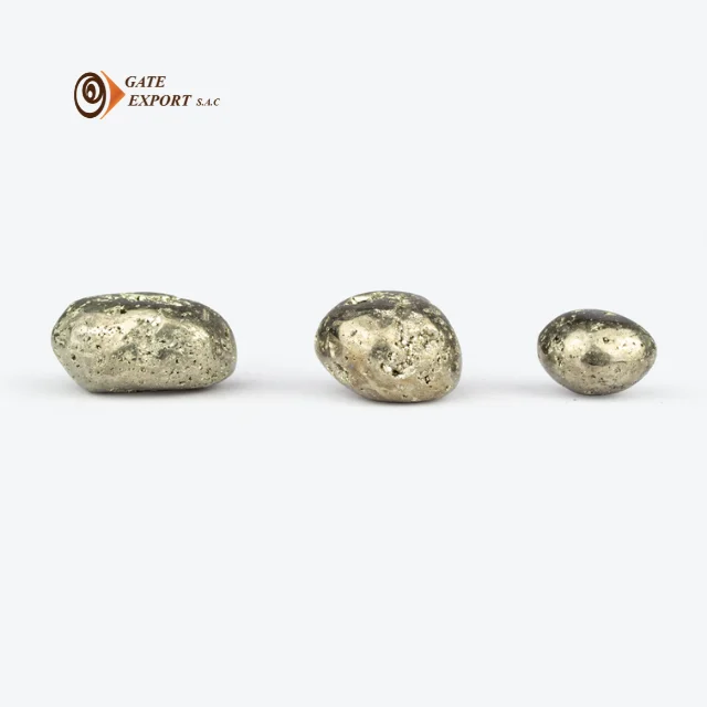 BEST TUMBLED PYRITE FROM PERU / CARVED STONES / 100% NATURAL / DECORATIVE STONES