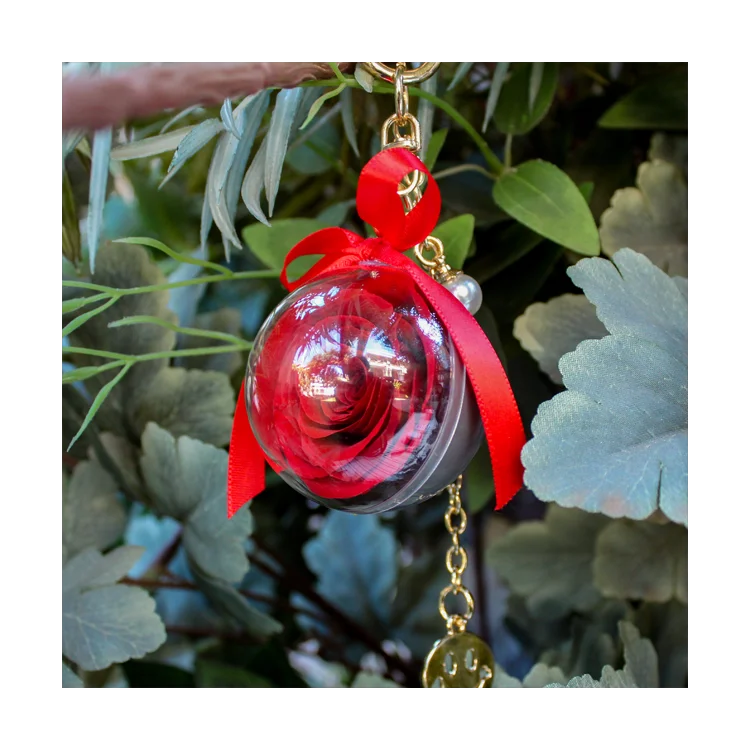 Valentines day anniversary necklace gift box preserved rose packing dry flower Artificial Flowers for wife girlfriend