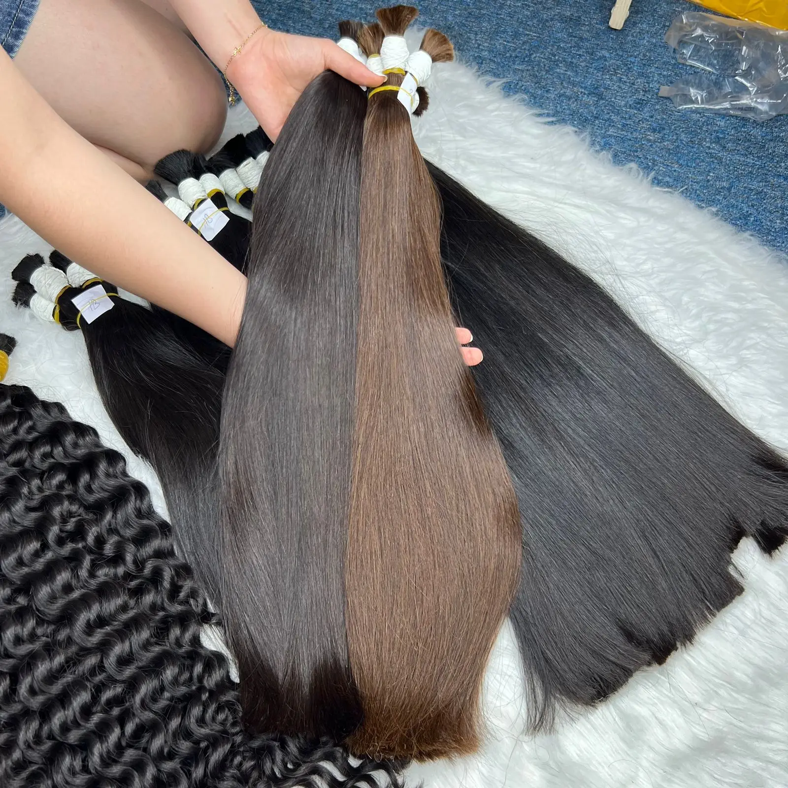 Натуральные черные волосы, оптом