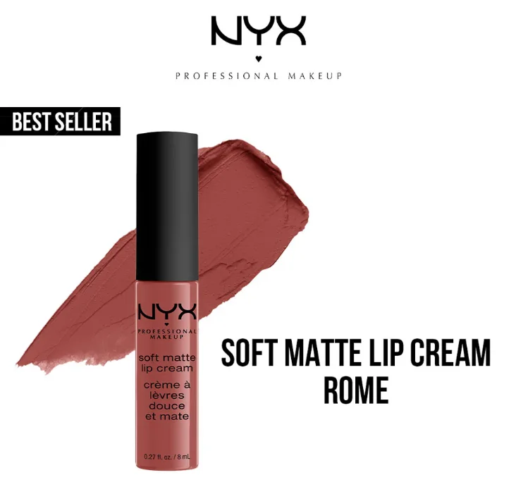 Nyx профессиональный макияж
Мягкий матовый крем для губ # Rome 8 мл