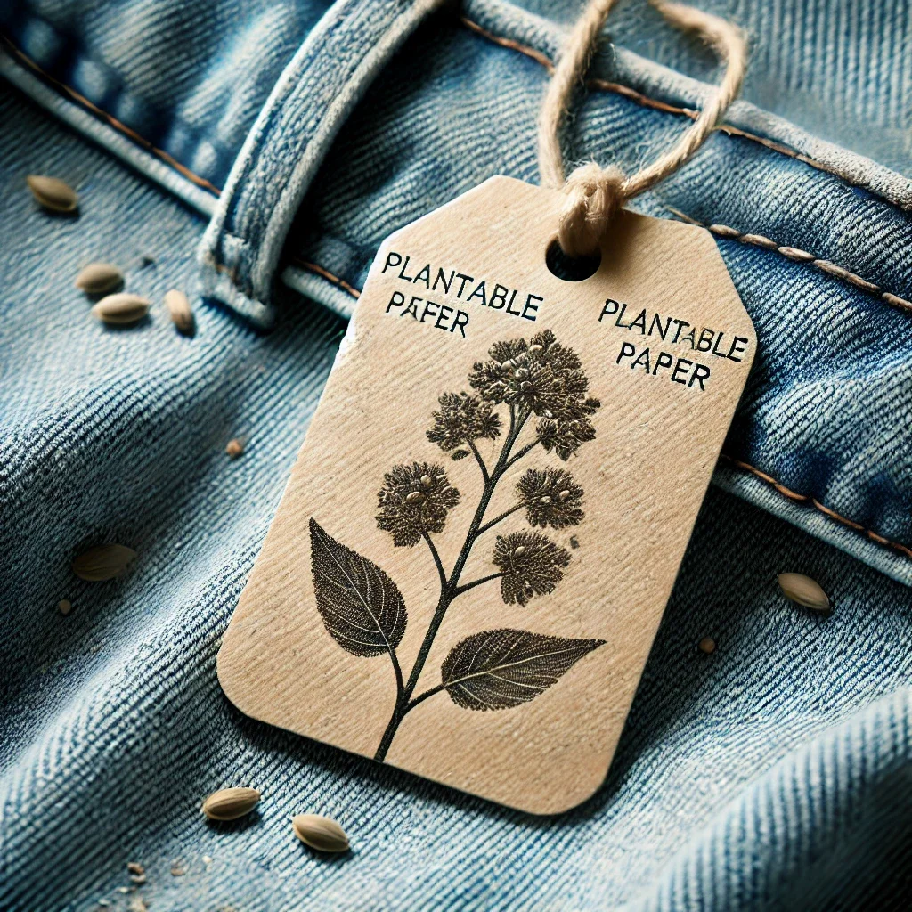 High Quality Bio-Safe Handcrafted Plantable Swing Tag Luxury Recycled Paper Handmade for Eco-Gifting and Green Events