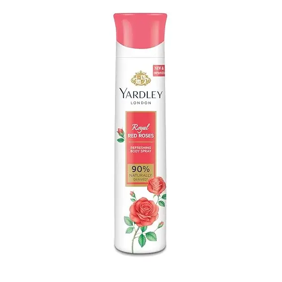 ardley London 150ml Royal Red Roses Body Spray for Women Long-lasting Eau de Cologne Natural Rose Fragrance Luxurious