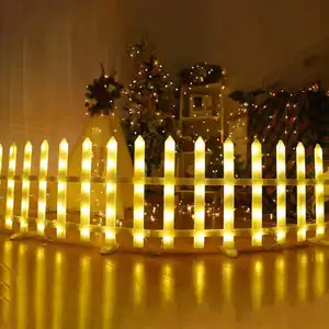 Paquete de 8 cercas jardin con светодиодная подсветка декоративная декорация paisaje patio Navidad