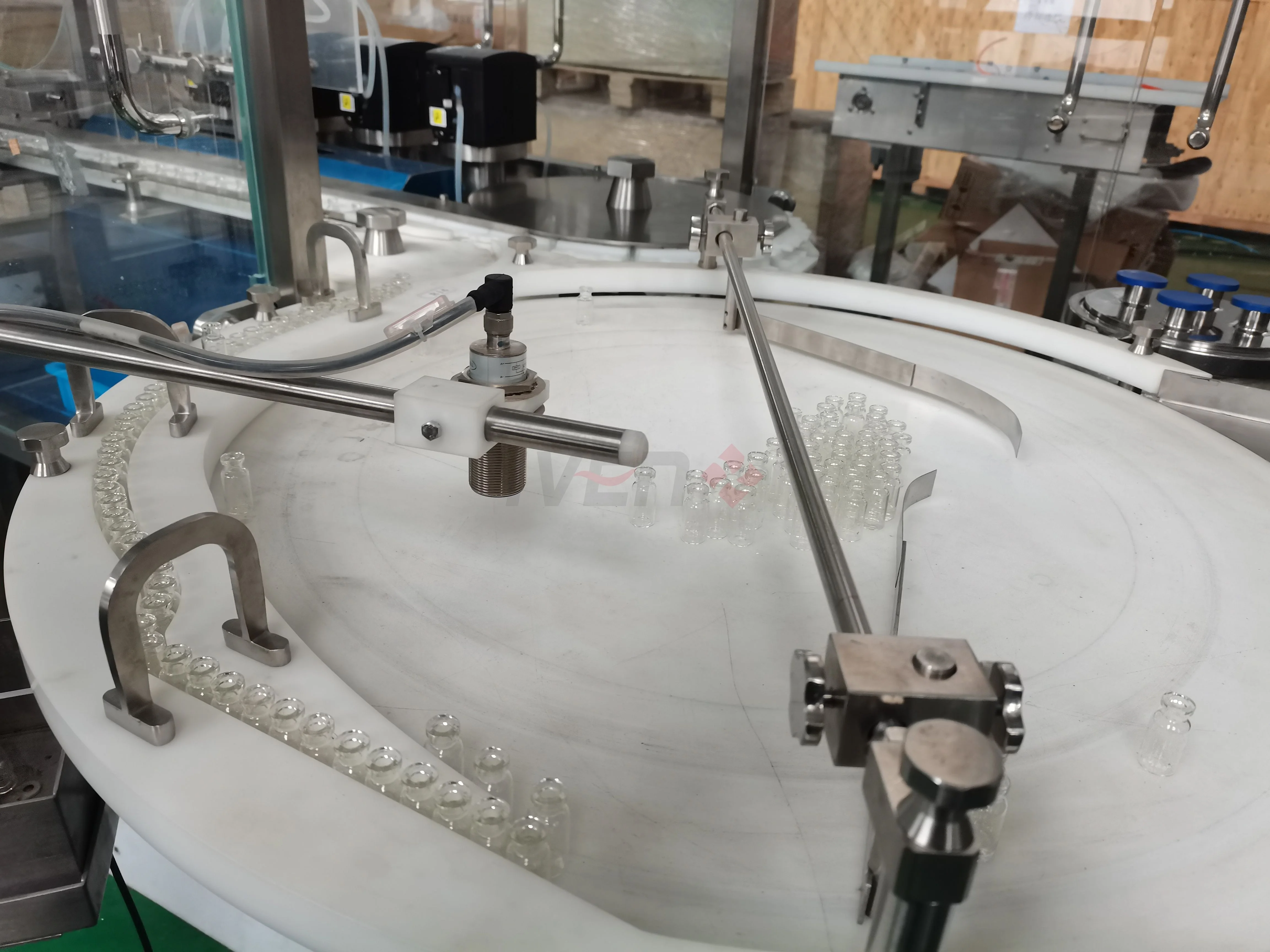 Compact Filling Solution Vial Dosage Bottling Equipment Line Vial Vaccine Washing and Sealing Machine