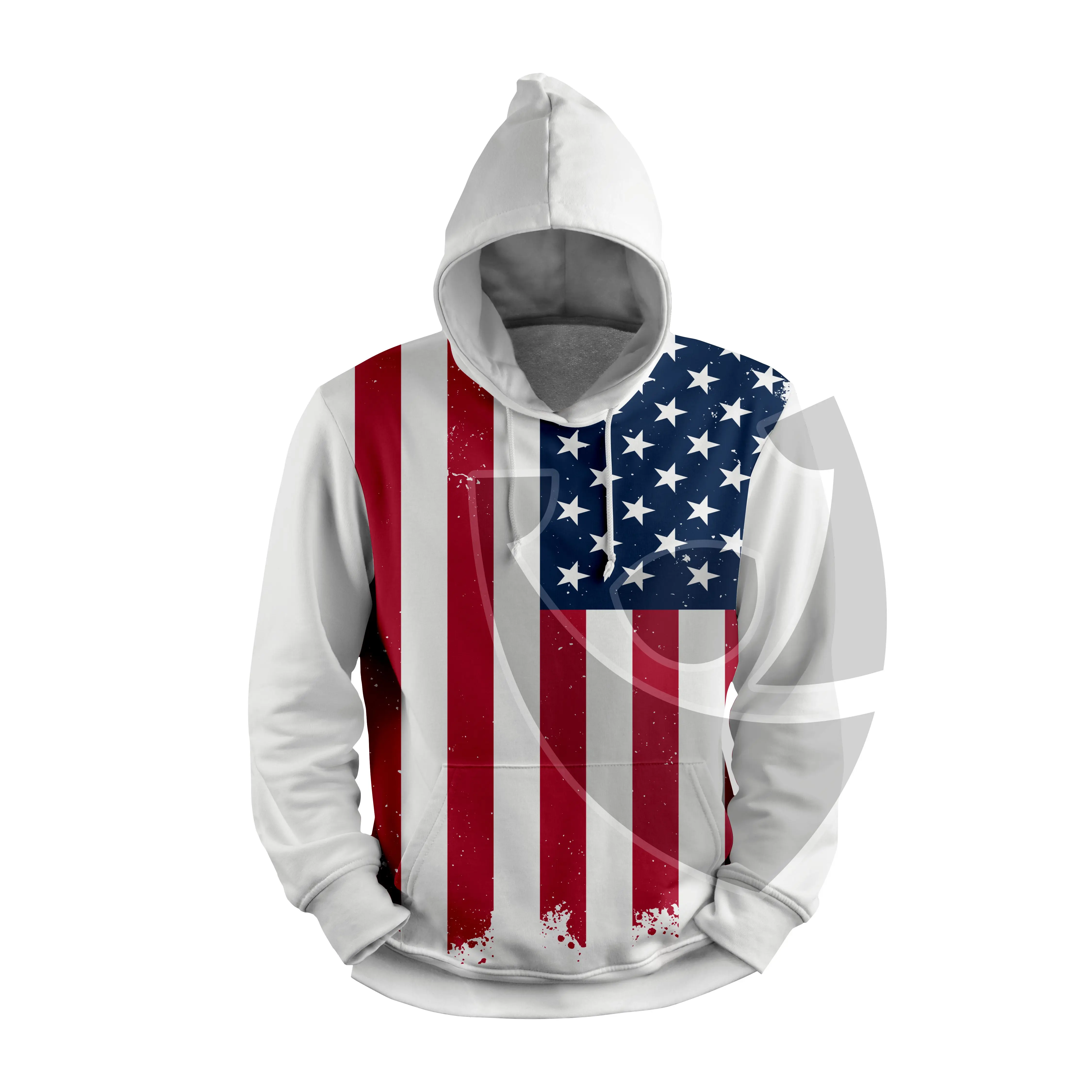 OEM custom the USA American flag clothes hoodie flag training Hoodie Men women Oversized fitness Hoodies