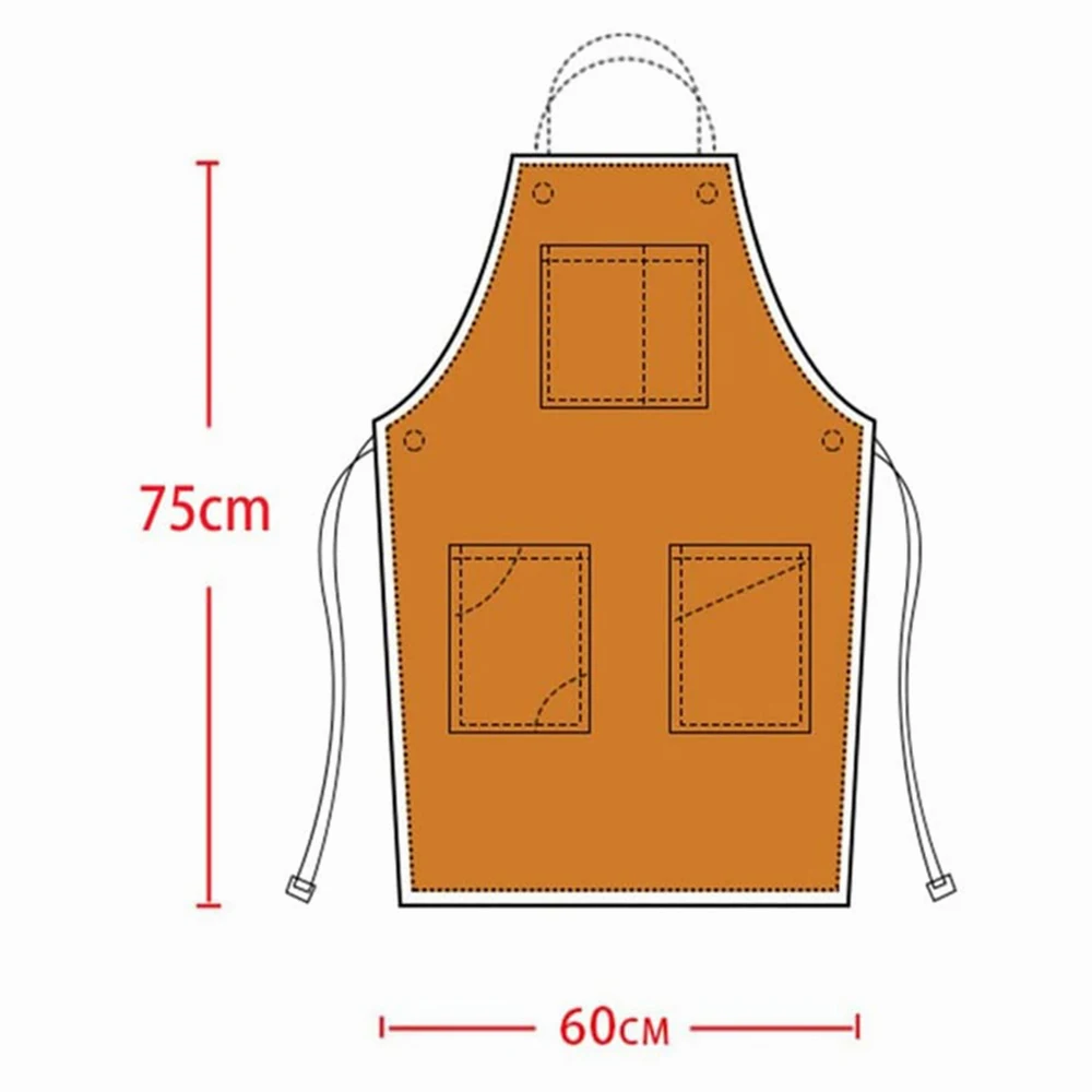 Barber apron high quality leather personalized with your logo perfect barber gift in Black Gray Red Green Yellow variation