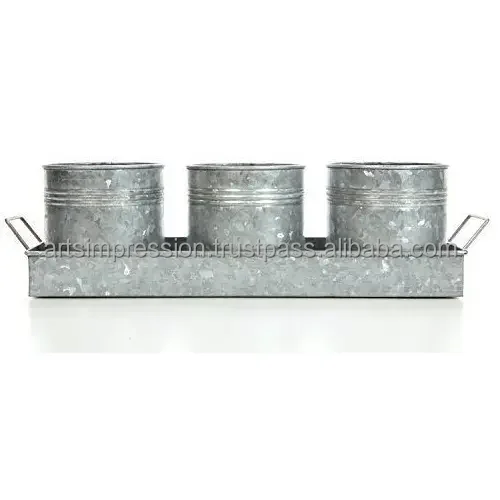 Decorative Iron gold metal planter with custom factory made in India handcrafted metal planter pot Customized Europe Style