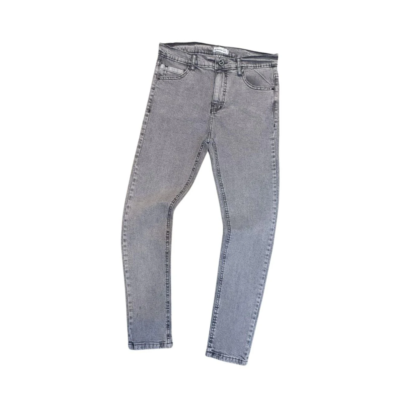 2024 New Arrival Unisex Kids Jeans White Washed Skinny Casual Elastic Denim Pants with Multi-Pockets Cool Denim Boy/Boy