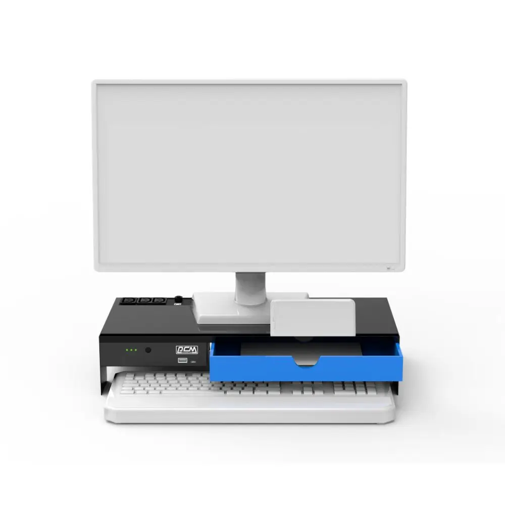 Single-Phase Line Interactive UPS with LED Display Lithium Battery Stand for Home Appliance 220V Power Backup Monitor