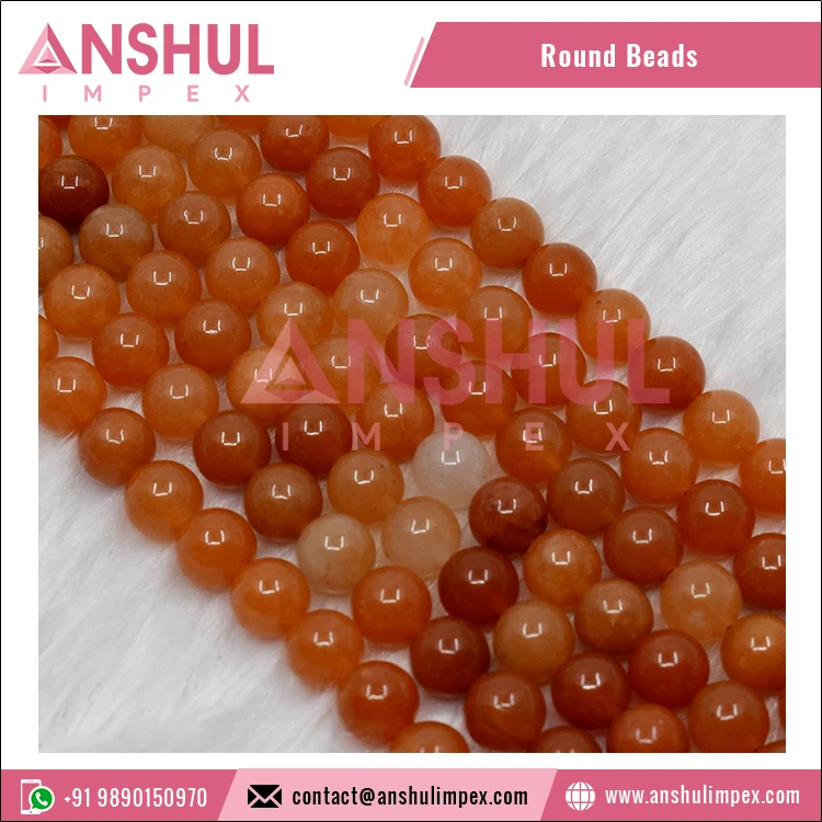 A Grade Natural Red Jade Beads 8mm Smooth Polished Loose Bead Strands for Bulk Buyers