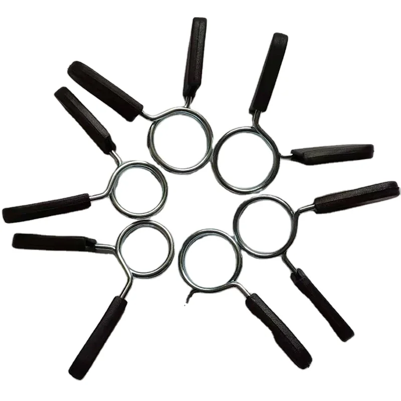 Barbell buckle 2PC 24/25/28/30/50mm Barbell Clamp Spring Collar Clips Gym Weight Dumbbell Lock Standard Lifting Kit Barbell Lock