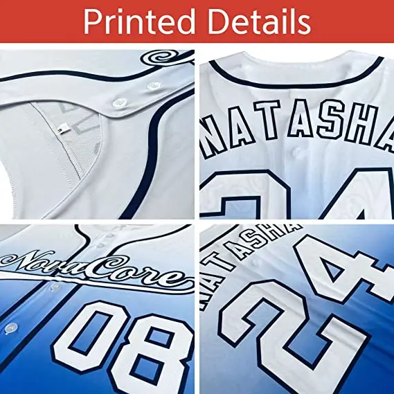 Wholesale custom logo team name sublimation embroidery breathable unisex baseball shirt stripe baseball jerseys