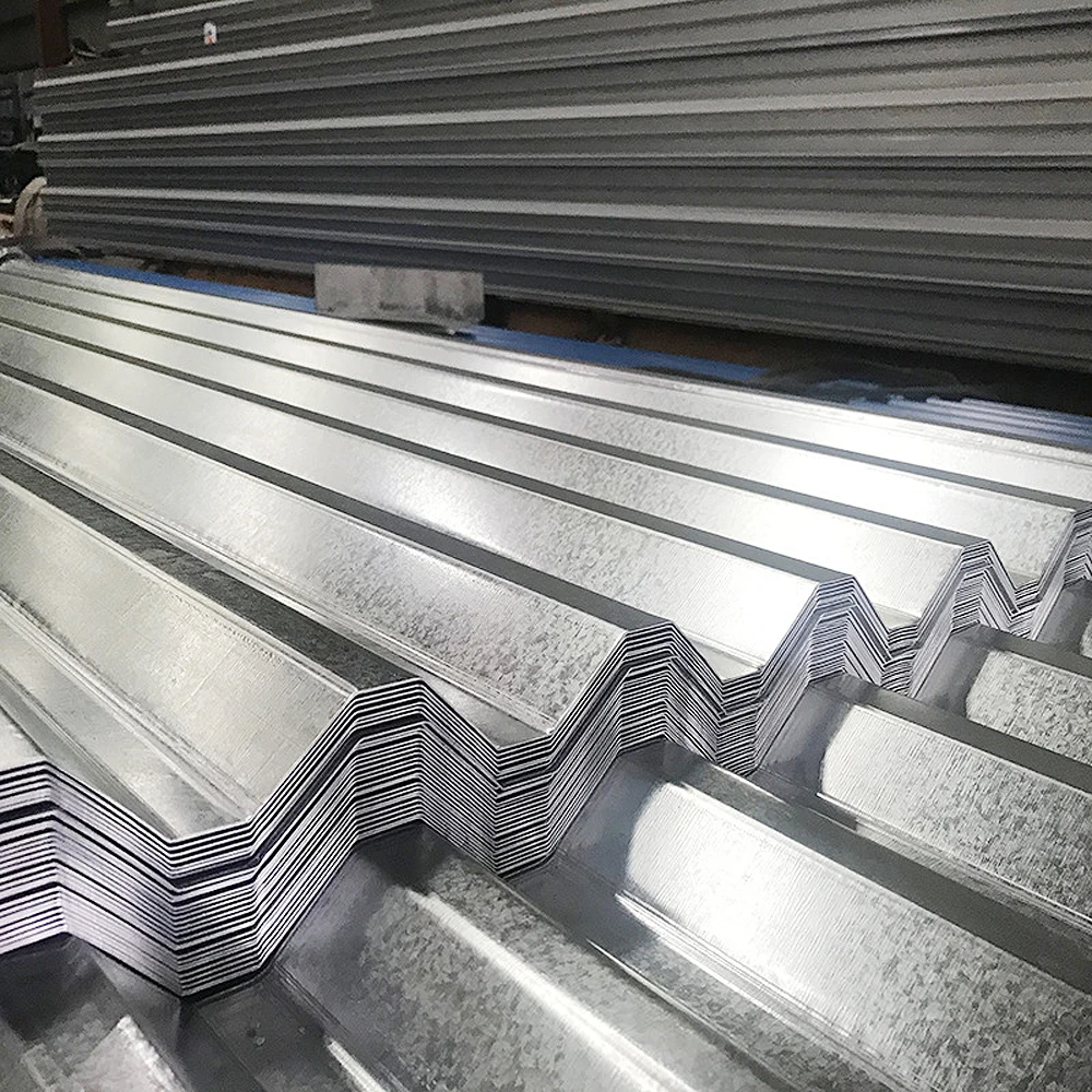 22 gauge 14 ft galvanized zinc metal corrugated gi steel roofing sheets for Africa