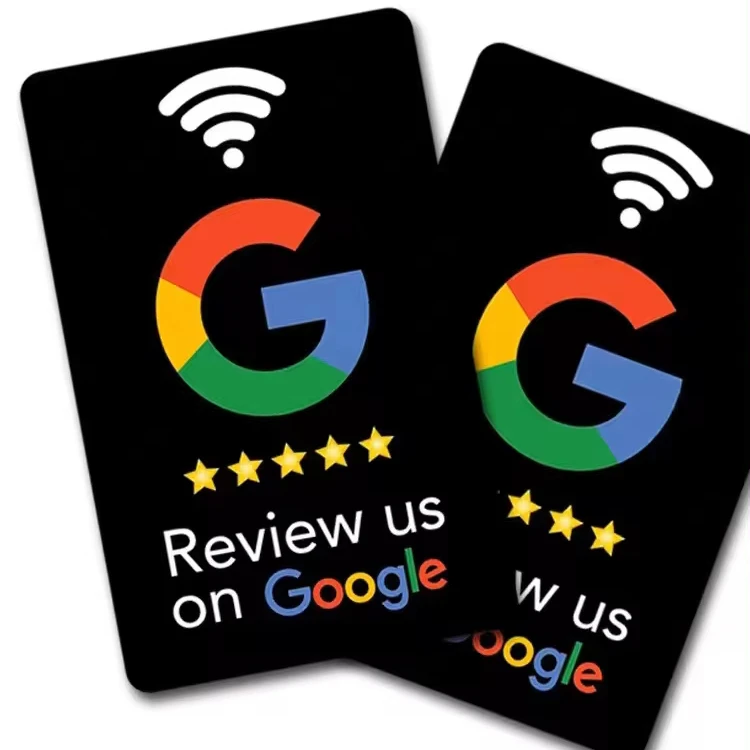 Черная матовая ПВХ карта NFC смарт-визитная карточка Google обзор 213 215 216 чип ПВХ карта Google отзывы