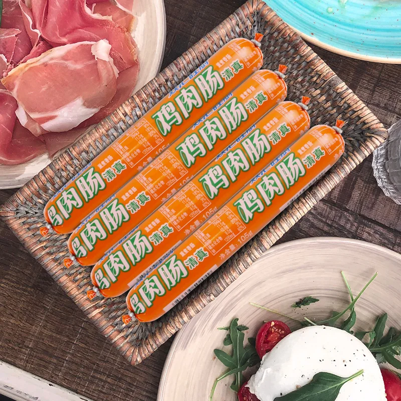 Wholesale Hala sausage Chicken Sausage Whole Box 105g Instant Noodles Partner Sausage