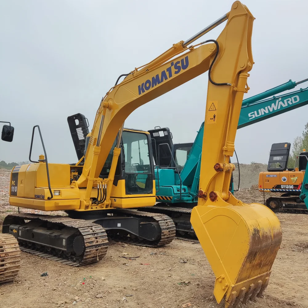 Japan brand Komatsu pc110-7 hydraulic crawler mini backhoe used excavator 7 ton on sale