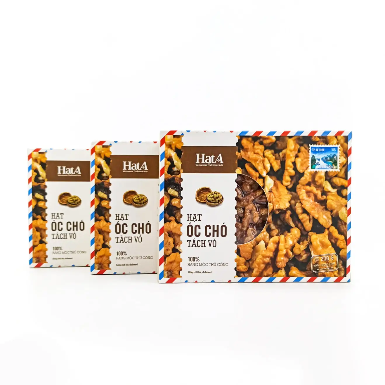 Dried Walnuts 200g  High Quality  Vietnamese Nuts  HAT A CAFE Brand