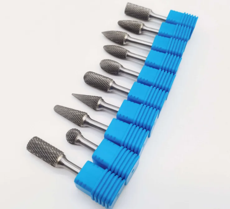 PERFACTOOL 6mm Shank Metal Grinding Rotary Burr Set for Wood Power Tools Carbide